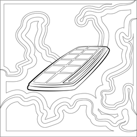 Watercolor paint black and white vector