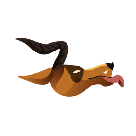 Impala animal head tongue clipart