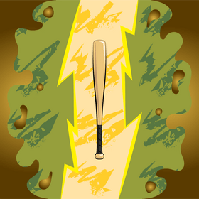 Baseball bat vector