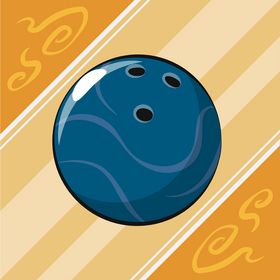 Bowling ball vector