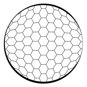 Golf ball outline black and white clipart