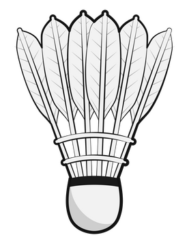 Shuttlecock clipart