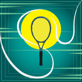 Tennis racket vector