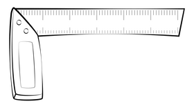 Try square drawing black and white clipart