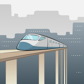 Bullet train vector