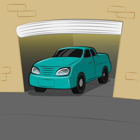 Pickup car vector