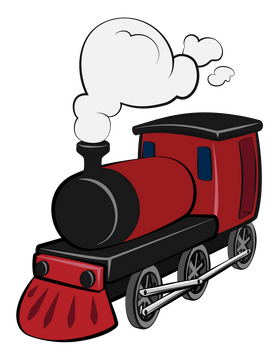 Steam engine clipart