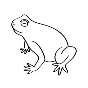 Frog Black And White Clipart Free Download