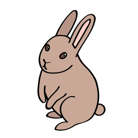 Leveret rabbit clipart free download