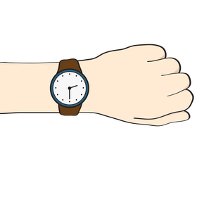 Looking at watch clipart