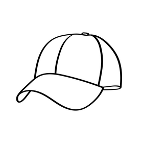 Cap black and white clipart free download