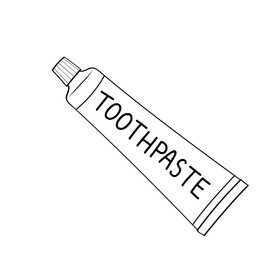 Toothpaste free black and white clipart free download