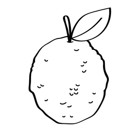 Lychee black and white clipart