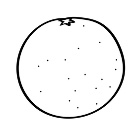 Orange black and white clipart