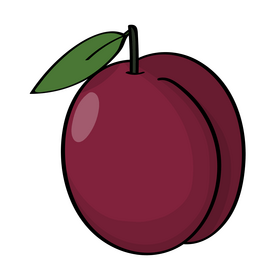 Plum clipart