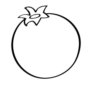 Pomegranate black and white clipart