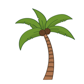 Madagascar palm tree clipart vector free download