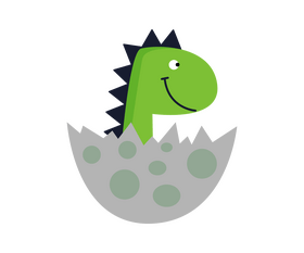 Triceratops, baby dinosaur clipart