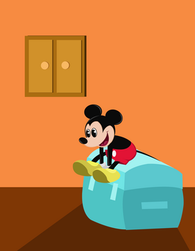 Cute disney mickey mouse vector