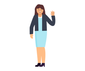 Free female employee clipart
