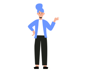 Girl in blue jacket free clipart