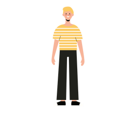 Free man standing clipart