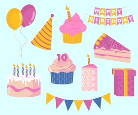 Free birthday party vector