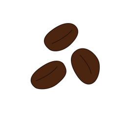 Coffee beans drawing clipart