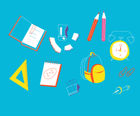 Office stationery vector