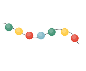 Balloon garland clipart