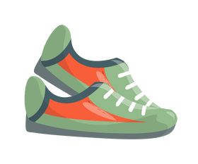 Cartoon sneakers clipart