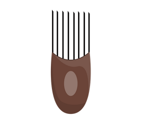 Hair barrette illustration clipart