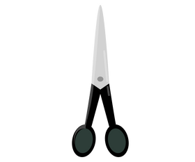 Hair scissors cartoon clipart