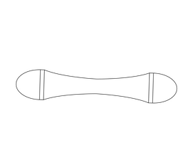 Applicator brush drawing black and white clipart
