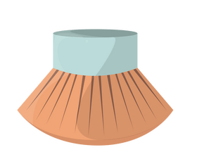 Short makeup brush clipart