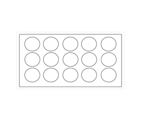 Eyeshadow palette illustration black and white clipart