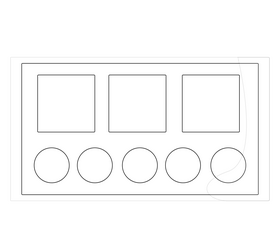 Free lipstick palette matte black and white clipart