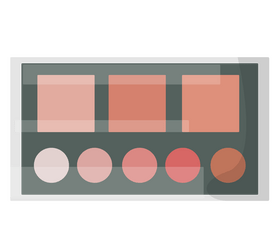 Free lipstick palette matte clipart