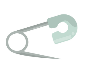 Safety pin clipart