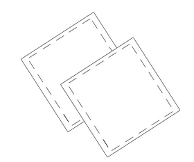 Cloth shreds black and white clipart