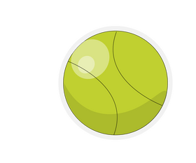 Tennis ball illustration clipart