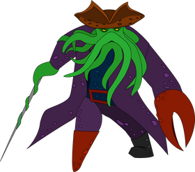 Pirates of the caribbean davy jones clipart