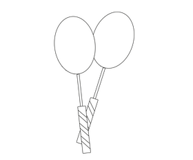 Badminton rackets black and white clipart
