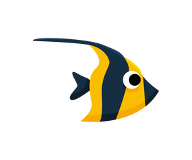 Yellow fish free clipart