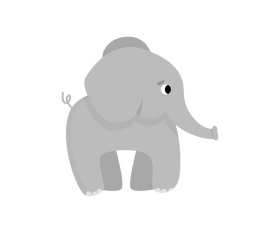 Free cute elephant clipart