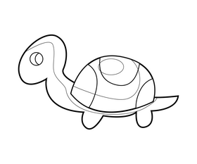 Turtle black and white clipart free download