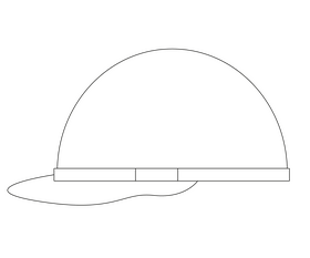 Safety helmet black and white clipart free download