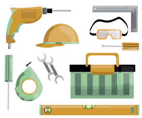 House repair tools vector