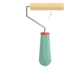 Paint roller brush clipart