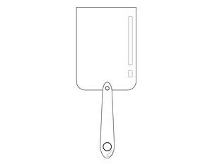 Free scraper tool black and white clipart